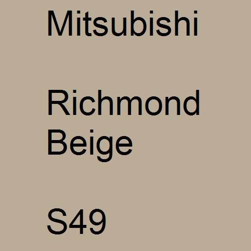 Mitsubishi, Richmond Beige, S49.